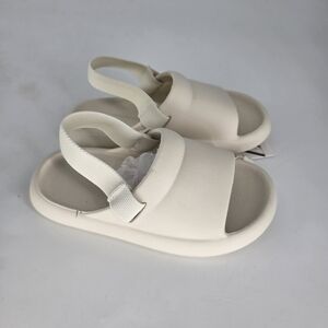Zara cream sandles sling back rubber lightweight kids size 27 US 10 boy girl